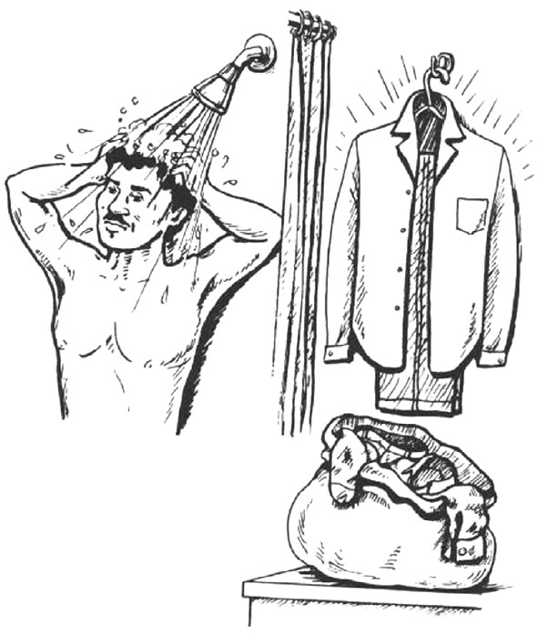 showing and clean clothes