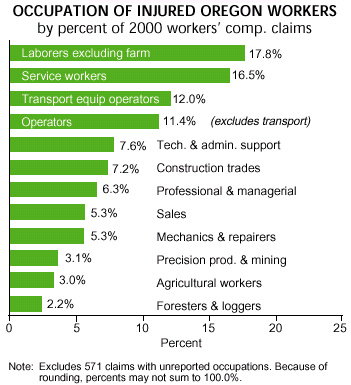 Figure 2. Occupation of Injured Workers